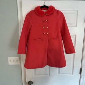 Janie and Jack Coral Double-Breasted Coat